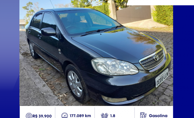 Toyota Corolla XEi 1.8/1.8 Flex 16V Aut. 2007 Gasolina