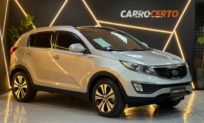 Kia Motors Sportage EX 2.0 Aut. 2014 Flex Teto solar duplo   ótimo para familia