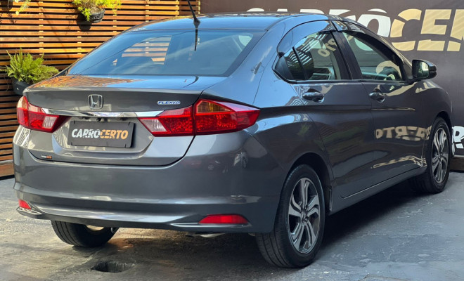 Honda CITY Sedan LX 1.5 Aut. 2015 Flex  C/Multimidia  e camera de ré-2