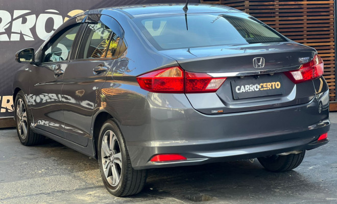 Honda CITY Sedan LX 1.5 Aut. 2015 Flex  C/Multimidia  e camera de ré-3