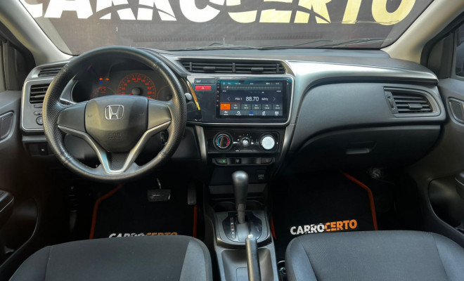 Honda CITY Sedan LX 1.5 Aut. 2015 Flex  C/Multimidia  e camera de ré-4