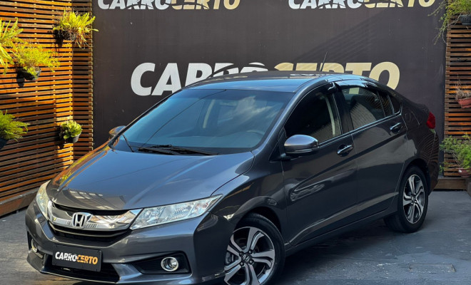 Honda CITY Sedan LX 1.5 Aut. 2015 Flex  C/Multimidia  e camera de ré
