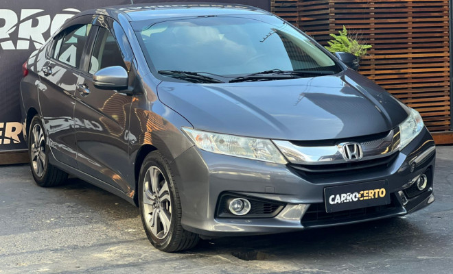 Honda CITY Sedan LX 1.5 Aut. 2015 Flex  C/Multimidia  e camera de ré-1