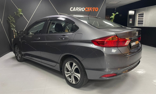 Honda CITY Sedan LX 1.5 Aut. 2015 Flex  C/Multimidia  e camera de ré-2