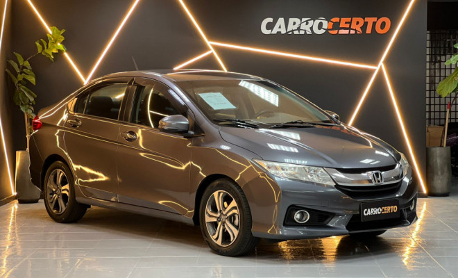 Honda CITY Sedan LX 1.5 Aut. 2015 Flex  C/Multimidia  e camera de ré