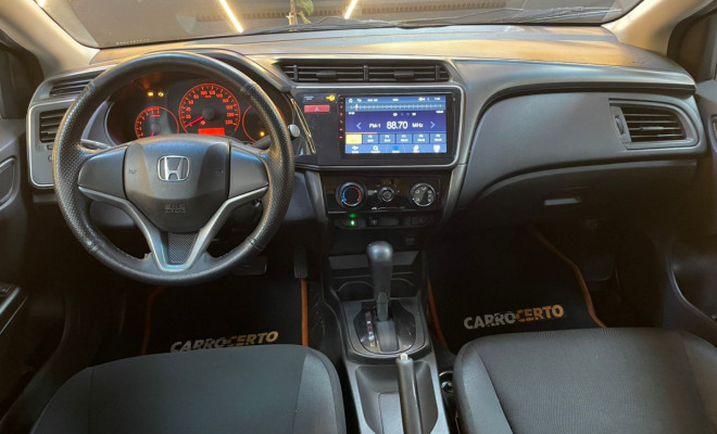 Honda CITY Sedan LX 1.5 Aut. 2015 Flex  C/Multimidia  e camera de ré-4