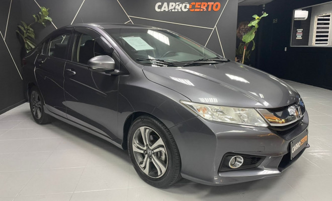 Honda CITY Sedan LX 1.5 Aut. 2015 Flex  C/Multimidia  e camera de ré-0