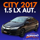HONDA CITY LX 1.5 AUT. 2017 – CONFORTO E EFICIÊNCIA!