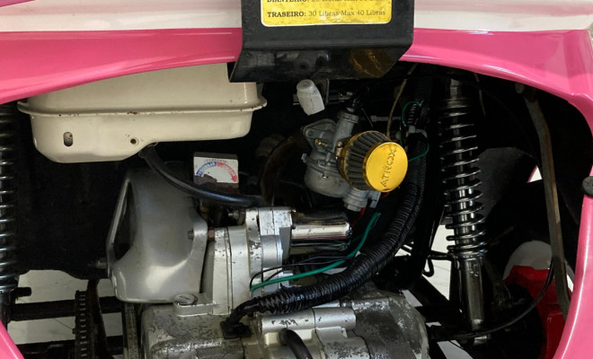 Mini Fusca motorizado a gasolina 110cc-12