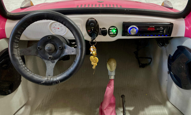Mini Fusca motorizado a gasolina 110cc-8