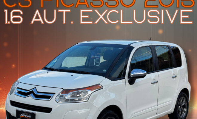 C3 Picasso Exclusive 1.6 Automático 2015 – Espaço, conforto e praticidade para o dia a dia!-16