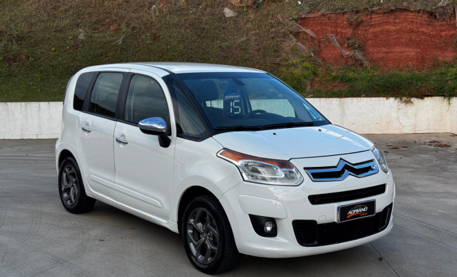 C3 Picasso Exclusive 1.6 Automático 2015 – Espaço, conforto e praticidade para o dia a dia!-14