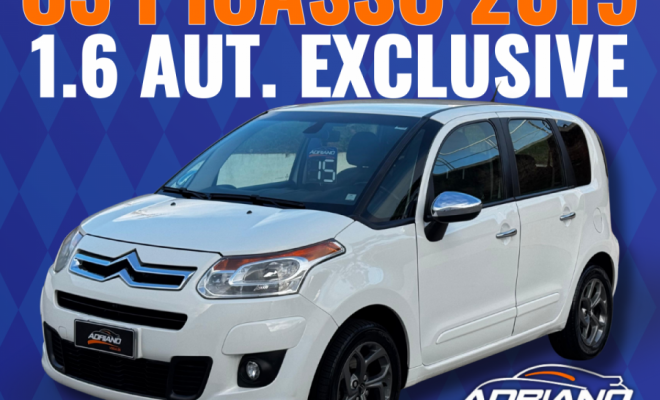 C3 Picasso Exclusive 1.6 Automático 2015 – Espaço, conforto e praticidade para o dia a dia!-16