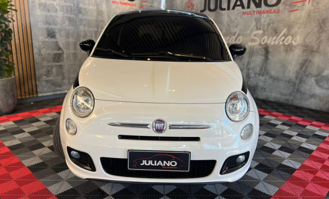 Fiat 500 Sport Air 1.4 Mec. 2012 - Super Completo/Leilão-12