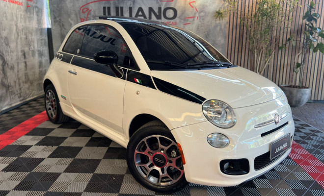 Fiat 500 Sport Air 1.4 Mec. 2012 - Super Completo/Leilão