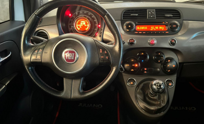 Fiat 500 Sport Air 1.4 Mec. 2012 - Super Completo/Leilão-7