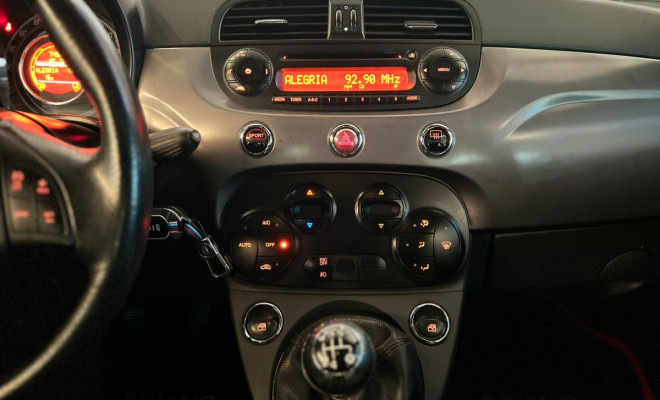 Fiat 500 Sport Air 1.4 Mec. 2012 - Super Completo/Leilão-9