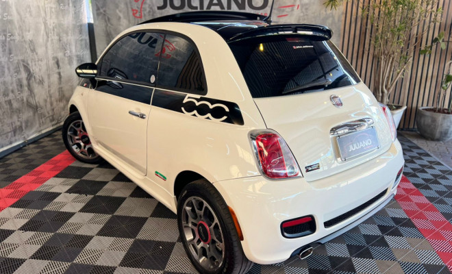 Fiat 500 Sport Air 1.4 Mec. 2012 - Super Completo/Leilão-2