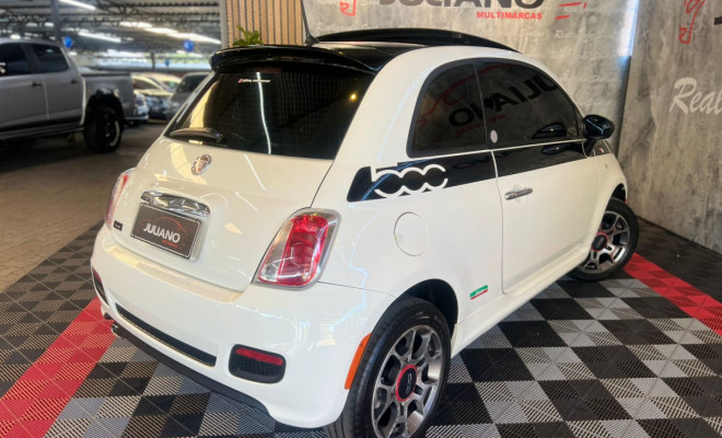 Fiat 500 Sport Air 1.4 Mec. 2012 - Super Completo/Leilão-1