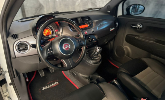 Fiat 500 Sport Air 1.4 Mec. 2012 - Super Completo/Leilão-4