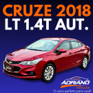 CRUZE LT 1.4 Turbo Automático 2018 – Conforto, tecnologia e estilo em um só sedan!