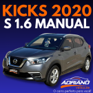 KICKS S 1.6 Mecânico 2020 – Economia, conforto e procedência garantida!