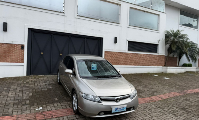 Honda Civic Sedan LXS 1.8/1.8 Flex 16V Mec. 4p 2008 Flex-0