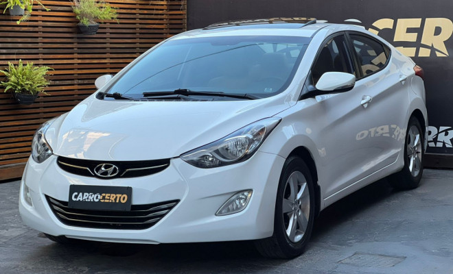 Hyundai Elantra GLS 1.8 Aut. 2013  Interior CARAMELO   C/teto solar-0