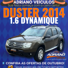 O Duster Expression 2014 é perfeito para quem busca um SUV resistente e confiável. Motor 1.6 que oferece economia e durabilidade, ideal para quem valoriza aventura, praticidade e custo-benefício.   Versão Expression completa  Multimídia com câmera de ré  Farol de milha  Airbag duplo  Freios ABS  SUV robusto e resistente  Ótimo custo-benefício  Ideal para aventuras   Financiamento facilitado  Mande WhatsApp e agende uma visita!   Oportunidade de ter um SUV aventureiro e econômico!