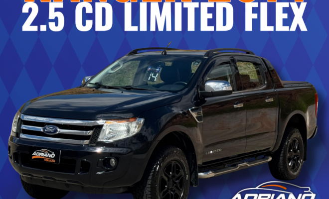 RANGER LIMITED 2.5 FLEX 2014 - A picape completa, com procedência impecável!-24