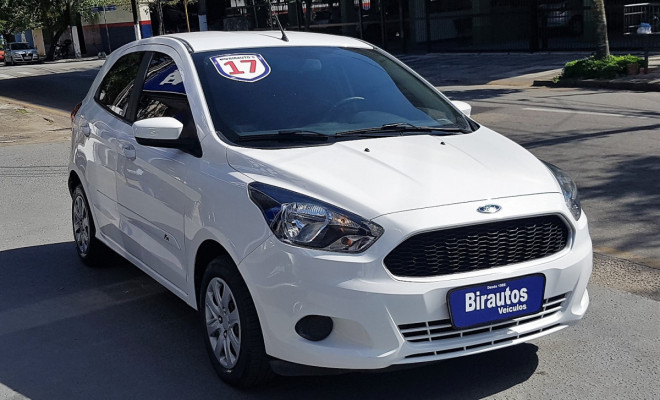 🚗 Ford Ka SE 1.0 2017 Branco – Econômico e completo! 🤍