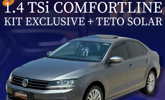 JETTA Comfortline 1.4 TSI Aut. 2017 - 94 mil km + Teto Solar + Pacote Exclusive!-20