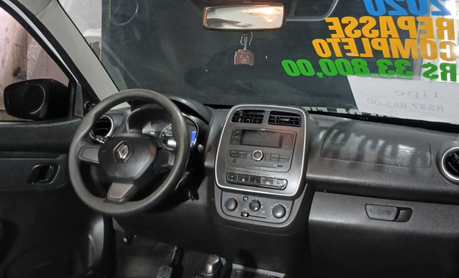 Renault KWID Zen 1.0 2020 COMPLETO / REPASSE / 100% FINANCIADO-8