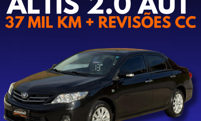 COROLLA ALTIS 2.0 AUT 2013 | RARIDADE - APENAS 37.000 KM - REVISÕES NA CONCESSIONÁRIA-24