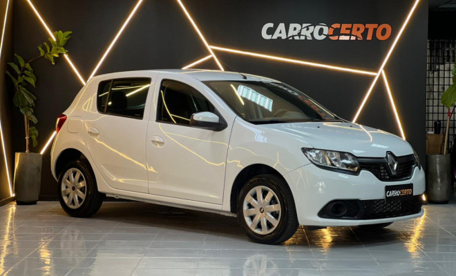 Renault SANDERO Authentique Flex 1.0  2017  ÓTIMO PARA APP