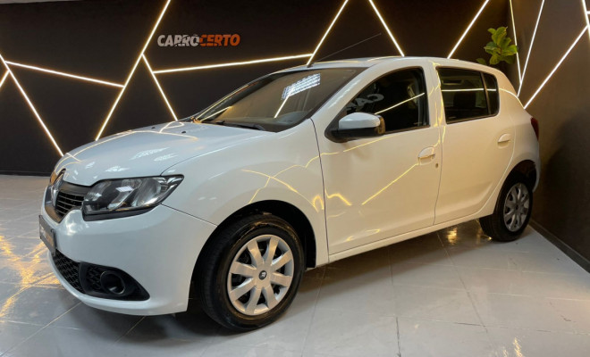 Renault SANDERO Authentique Flex 1.0  2017  ÓTIMO PARA APP-1