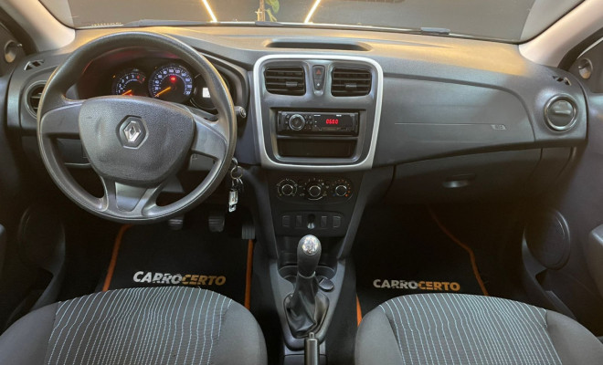 Renault SANDERO Authentique Flex 1.0  2017  ÓTIMO PARA APP-4