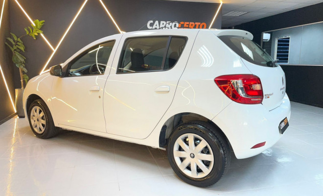 Renault SANDERO Authentique Flex 1.0  2017  ÓTIMO PARA APP-2