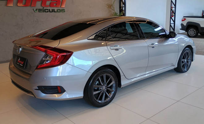Honda Civic Sedan EXL 2.0 Flex 16V Aut.4p 2021 Flex C/IPVA 2026 PAGO-3