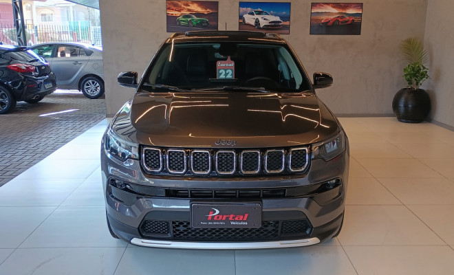 Jeep COMPASS LONG. T270 1.3 TB 4x2 Flex Aut. 2022 Flex C/IPVA 2026 PAGO TETO SOLAR-1