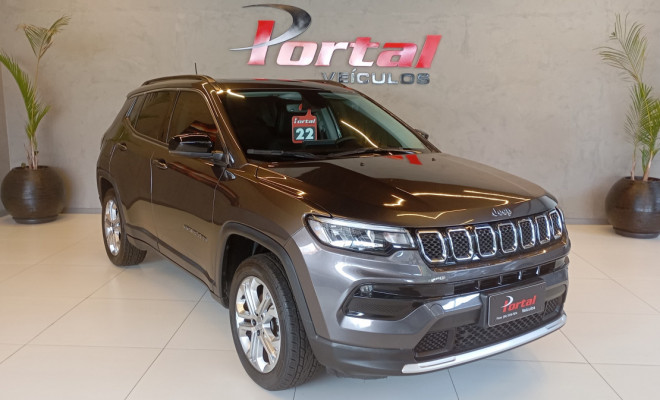 Jeep COMPASS LONG. T270 1.3 TB 4x2 Flex Aut. 2022 Flex C/IPVA 2026 PAGO TETO SOLAR