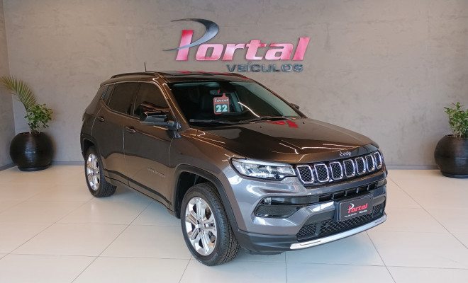 Jeep COMPASS LONG. T270 1.3 TB 4x2 Flex Aut. 2022 Flex C/IPVA 2026 PAGO TETO SOLAR