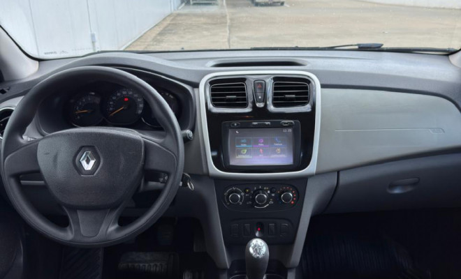 RENAULT LOGAN EXPR. AVANTAGE 1.0 2018 | ESPAÇO, ECONOMIA E PROCEDÊNCIA DE ÚNICA DONA.-9