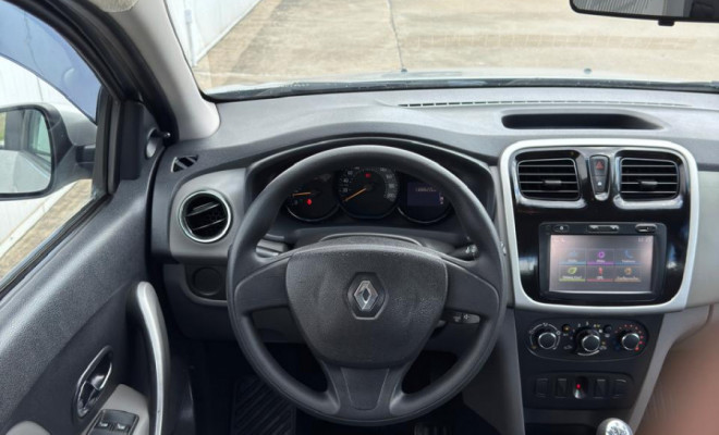 RENAULT LOGAN EXPR. AVANTAGE 1.0 2018 | ESPAÇO, ECONOMIA E PROCEDÊNCIA DE ÚNICA DONA.-8