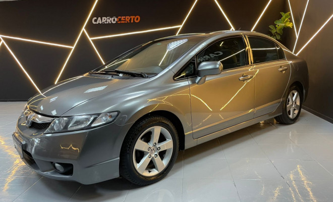 Honda Civic Sedan LXS 1.8 Aut. 2009 Flex   Esportivo e seguro-1