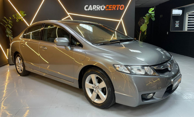 Honda Civic Sedan LXS 1.8 Aut. 2009 Flex   Esportivo e seguro-0
