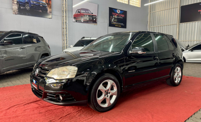 VW - VolksWagen Golf Sportline 1.6 Mi Total Flex 8V 4p 2008 Flex-1
