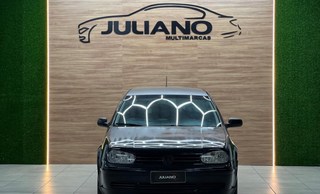 REPASSE - VW - VolksWagen Golf 1.6Mi/ 1.6Mi Gener./Black & Silver 2004 Gasolina-11