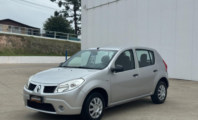 SANDERO AUTHENTIQUE 1.0 2010 | ESPAÇO, ECONOMIA E UM DOS MELHORES CUSTO‑BENEFÍCIOS DA CATEGORIA!