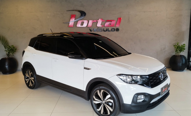 VW - VolksWagen T-Cross Comfor. 200 TSI 1.0 Flex 5p Aut. 2021 Flex C/TETO PANORAMICO E IPVA 2026 PAGO